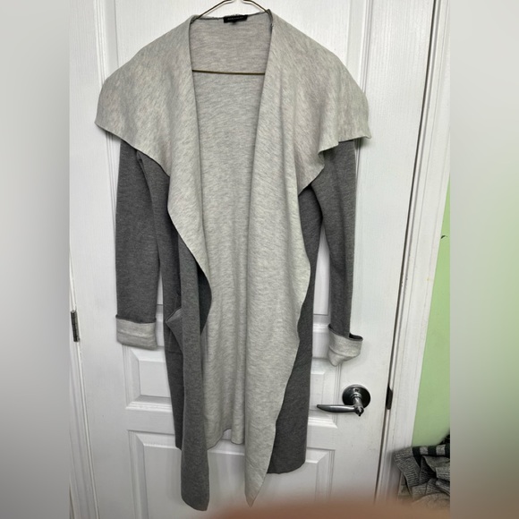 Dynamite Tops - Dynamite Women’s ‘Shades of Grey’ Acrylic/Nylon/Wool Open Front Duster Size XS
